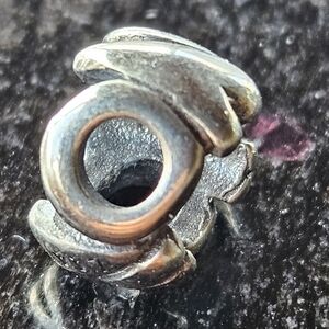 Retired Trollbeads Sterling Silver Letter O TAGBE-10074